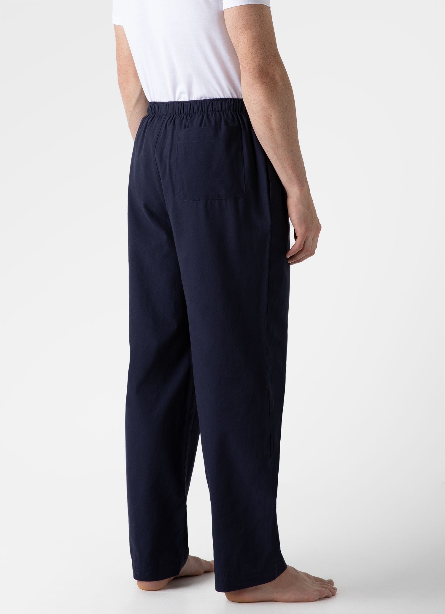 Men's Cotton Flannel Pyjama Trouser in Navy9