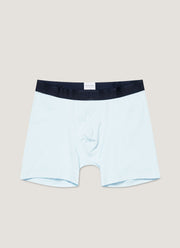 Men's Stetch Cotton Boxer Briefs in Light Blue