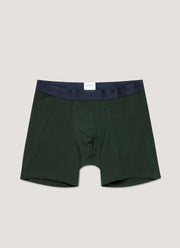 Men's Stetch Cotton Boxer Briefs in Seaweed