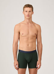 Men's Stetch Cotton Boxer Briefs in Seaweed