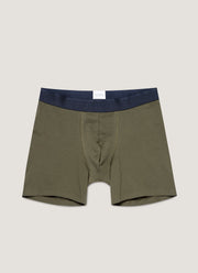 Men's Stetch Cotton Boxer Briefs in Khaki