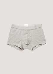 Men's Stetch Cotton Trunks in Grey Melange