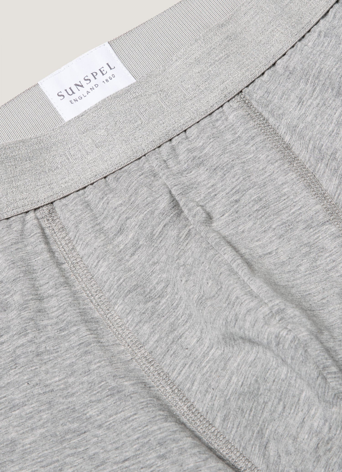 Men's Stetch Cotton Trunks in Grey Melange