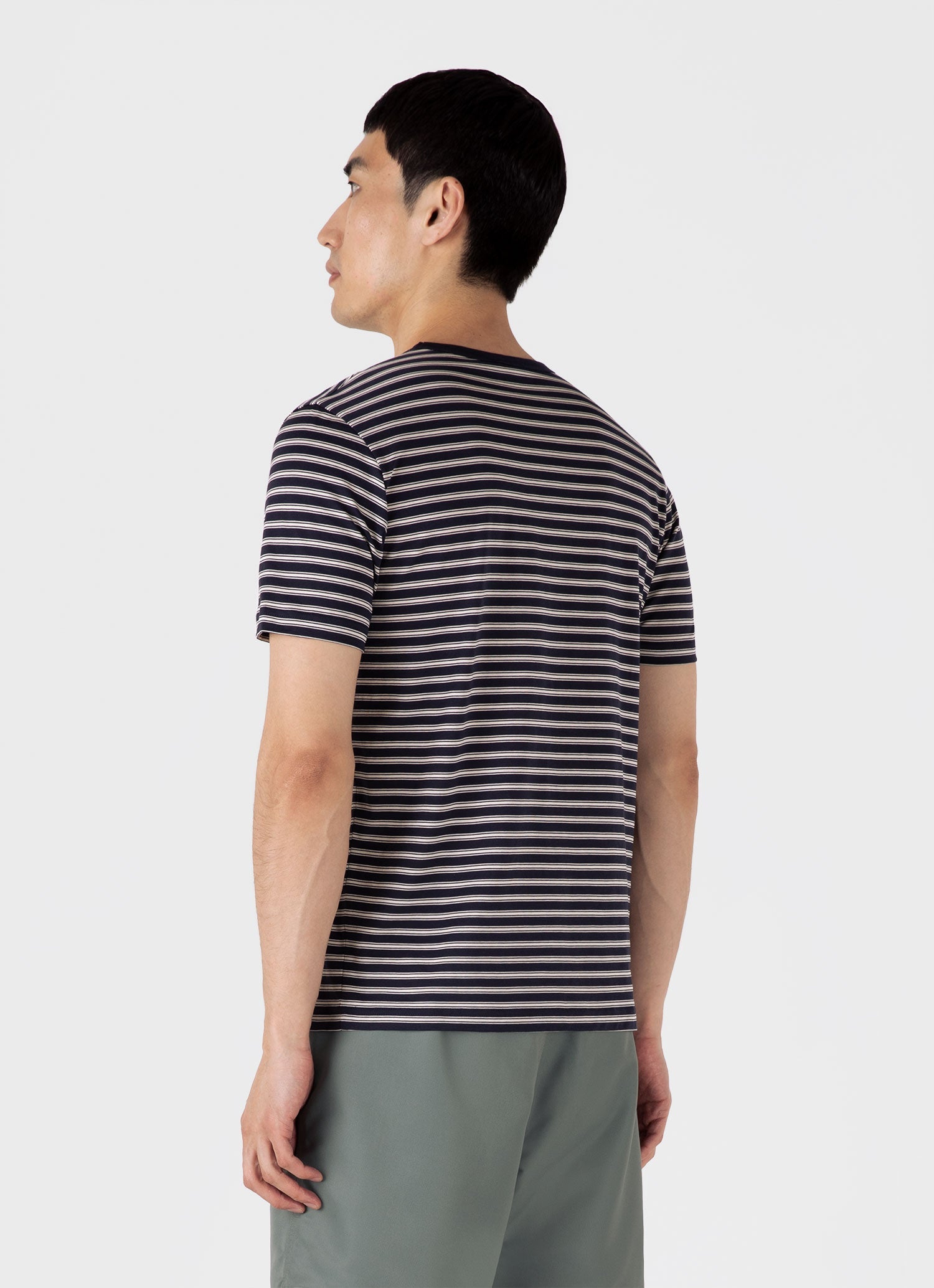 Men's Classic T-shirt in Navy/Undyed