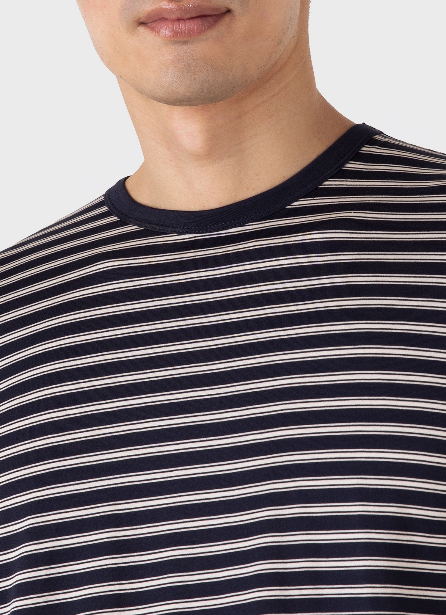 Men's Classic T-shirt in Navy/Undyed