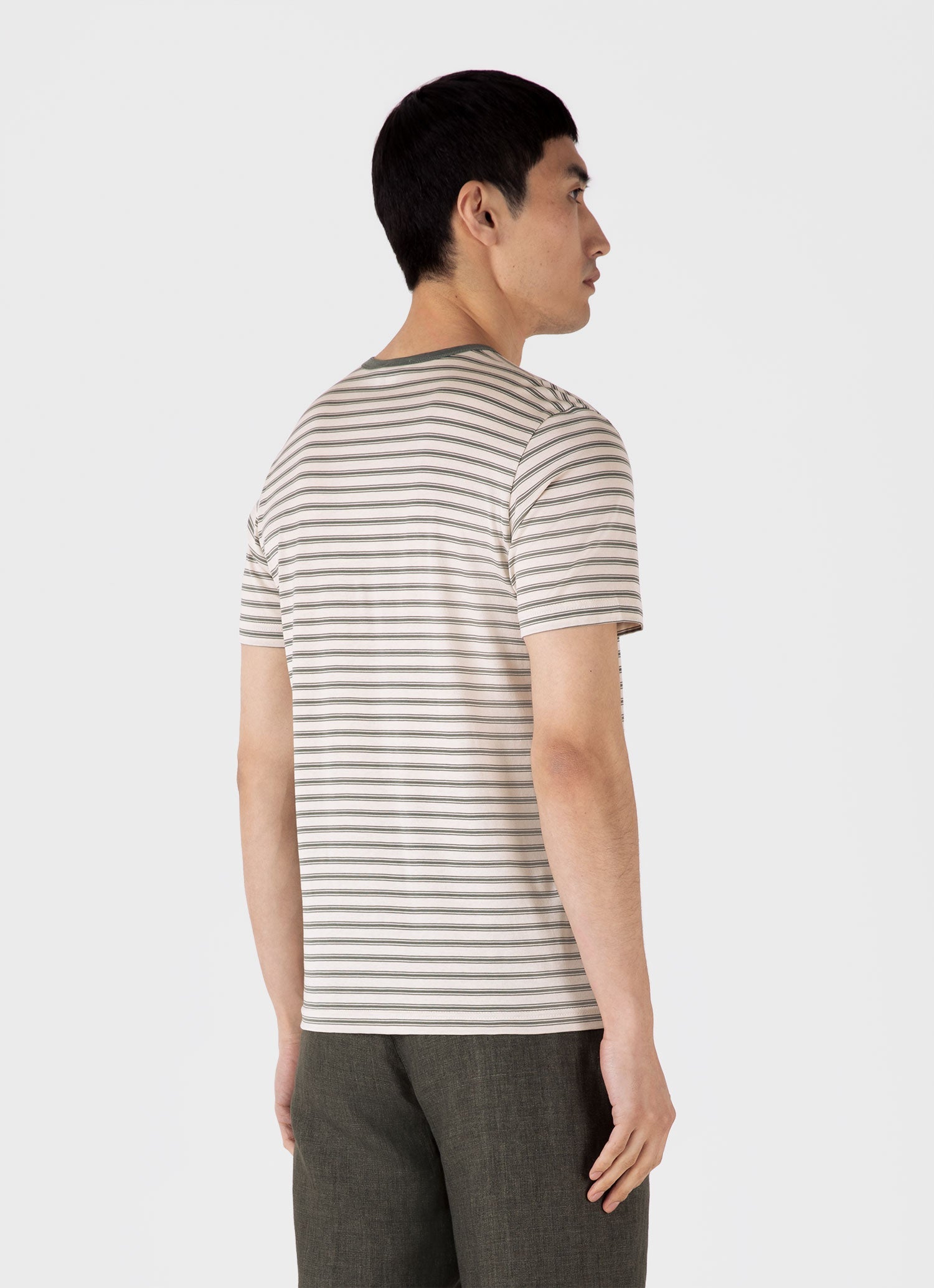 Men's Classic T-shirt in Dusk Green/Undyed