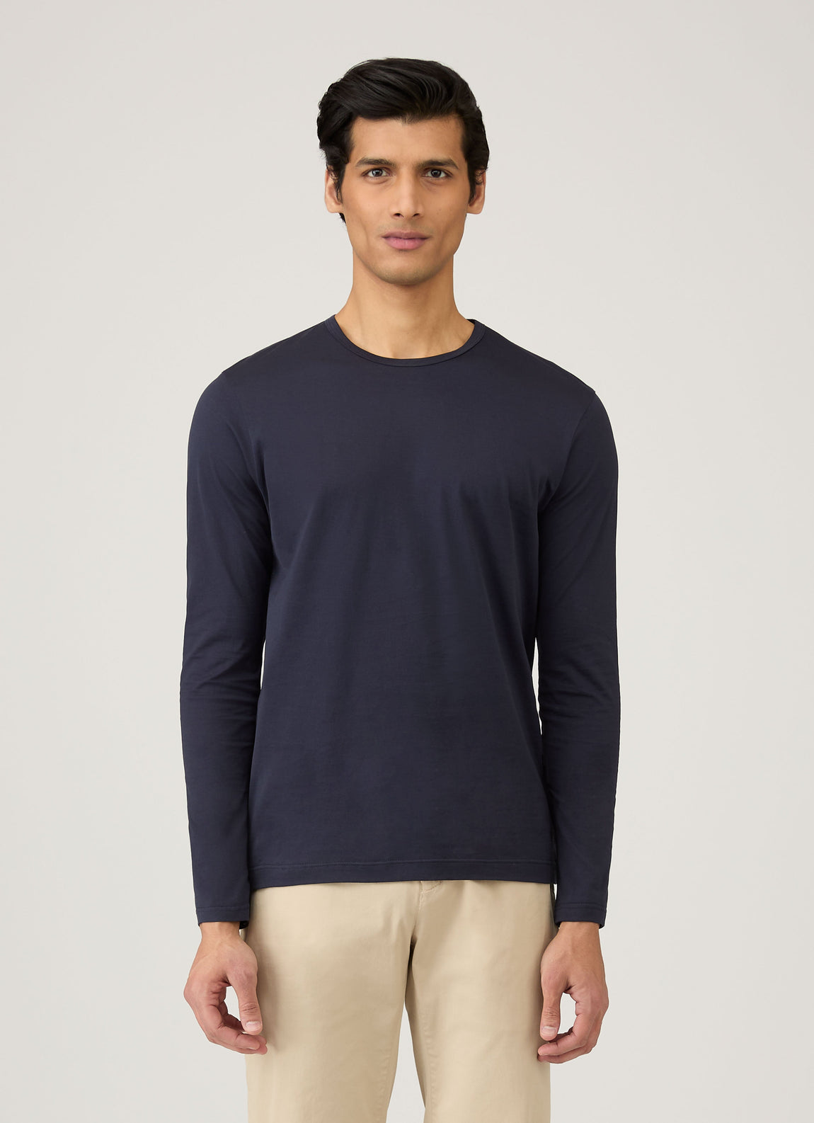 Men's Classic Long Sleeve T-shirt in Navy