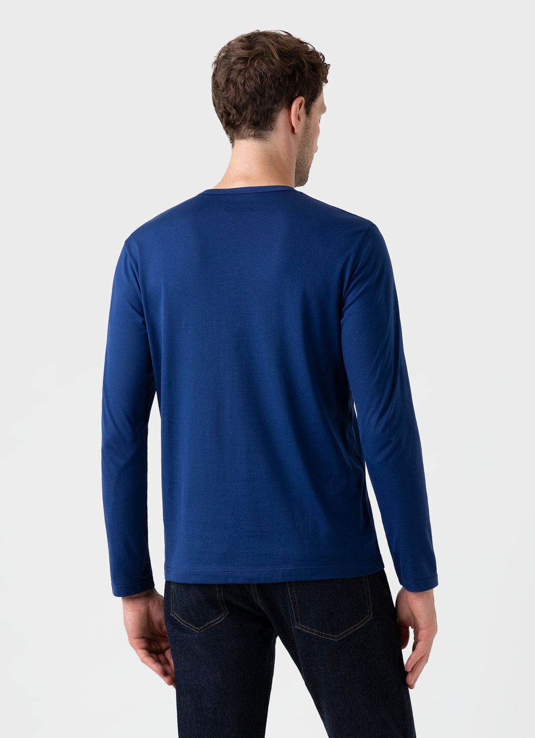 Men's Classic Long Sleeve T-shirt in Space Blue