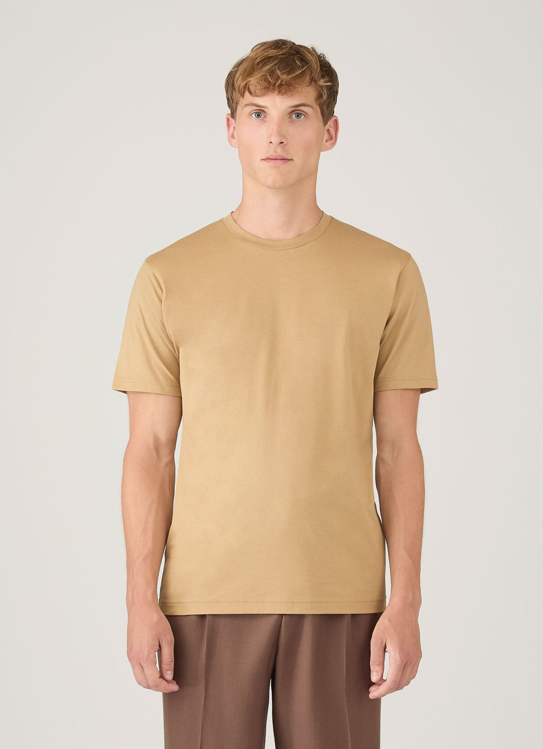 Men's Riviera Midweight T-shirt in Tan
