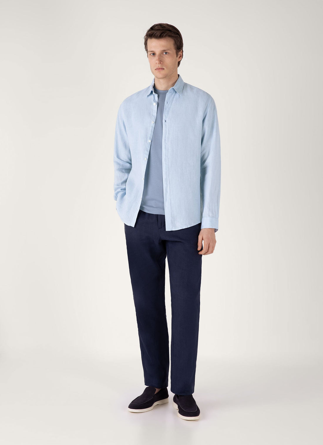 Men's Riviera Midweight T-shirt in Vintage Blue