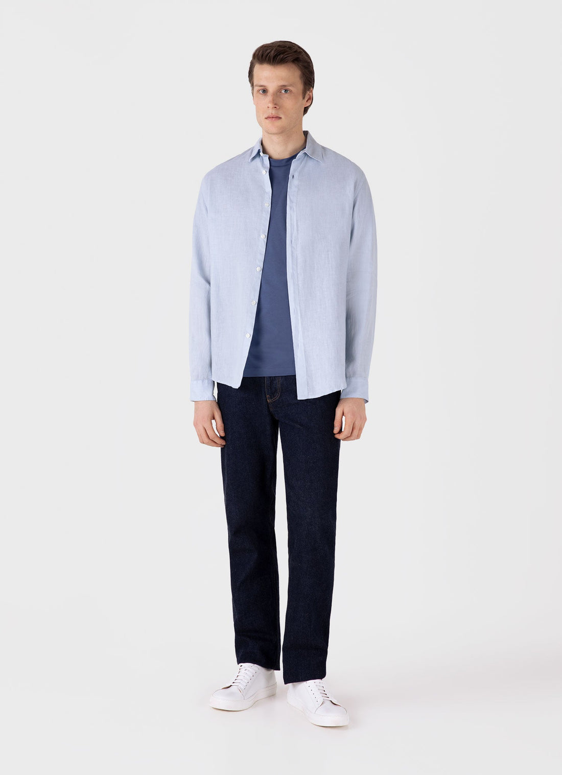Men's Riviera Midweight T-shirt in Soft Denim