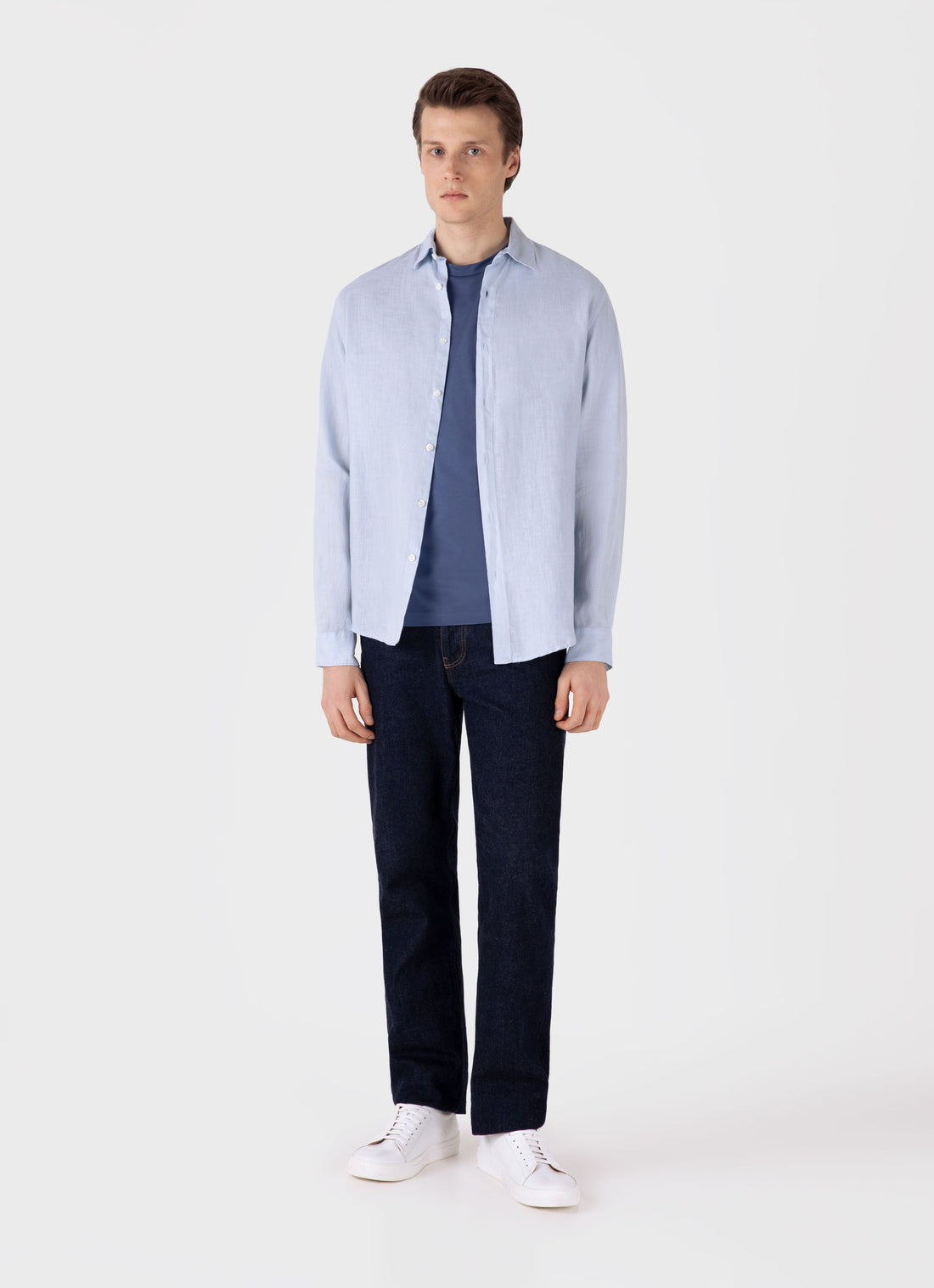 Men's Riviera Midweight T-shirt in Soft Denim