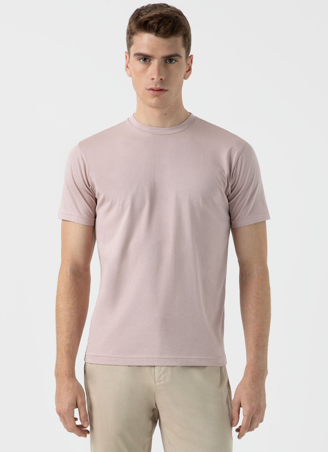 Men's Riviera Midweight T‑shirt in Pale Pink