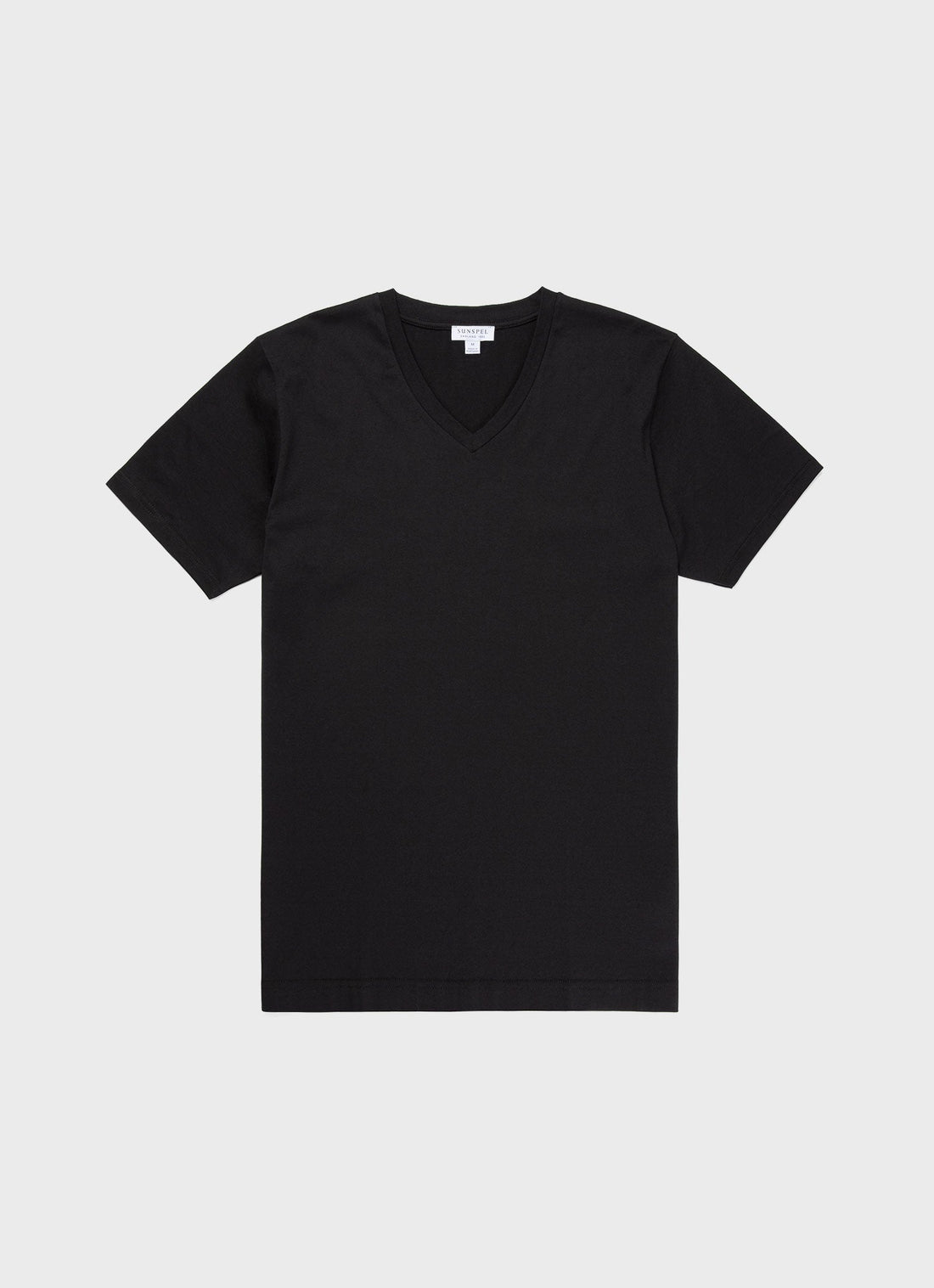 Men's Riviera V Neck T-shirt in Black