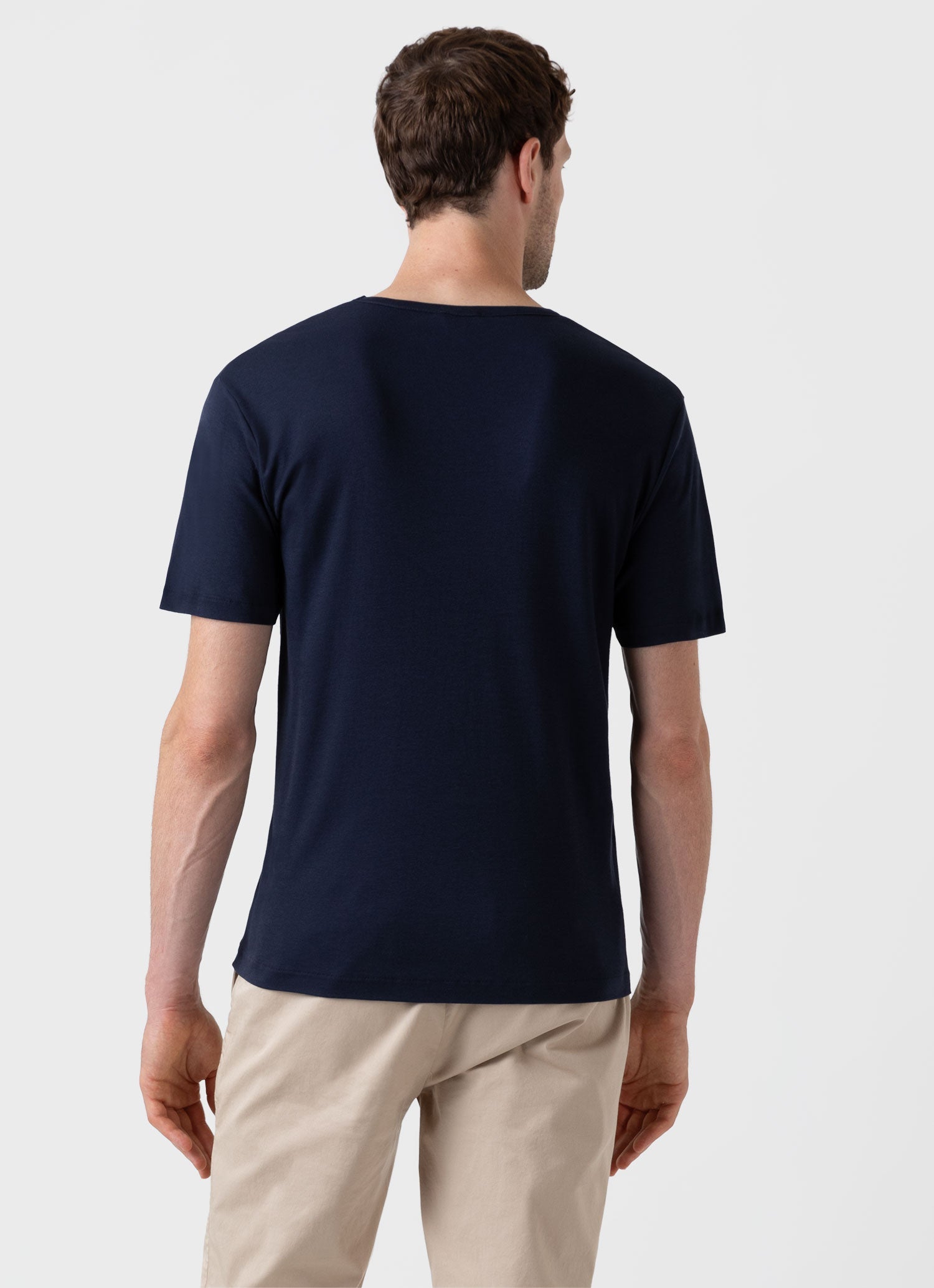 Men's Sea Island Cotton T-shirt in Navy
