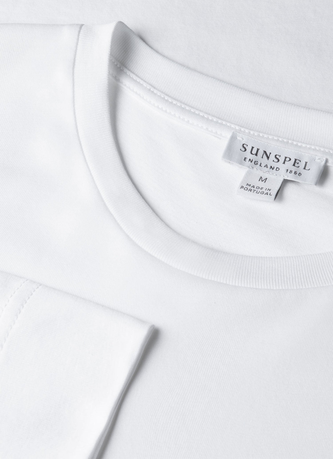 Men's Long Sleeve Riviera Midweight T‑shirt in White