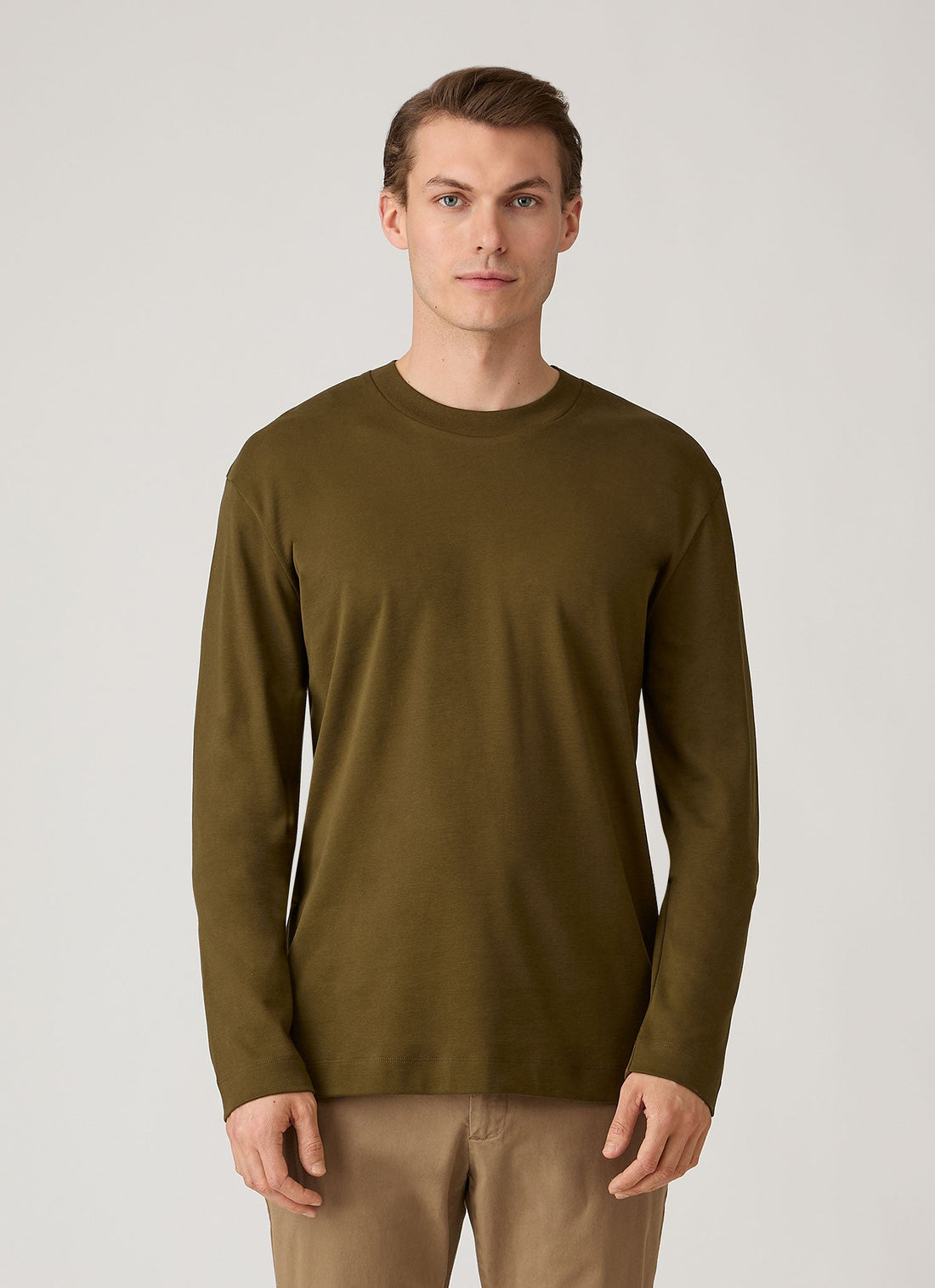 T-shirt épais à coupe décontractée à manches longues