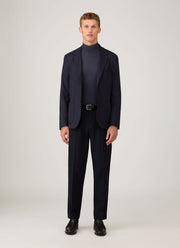 Men's Long Sleeve Roll Neck in Navy