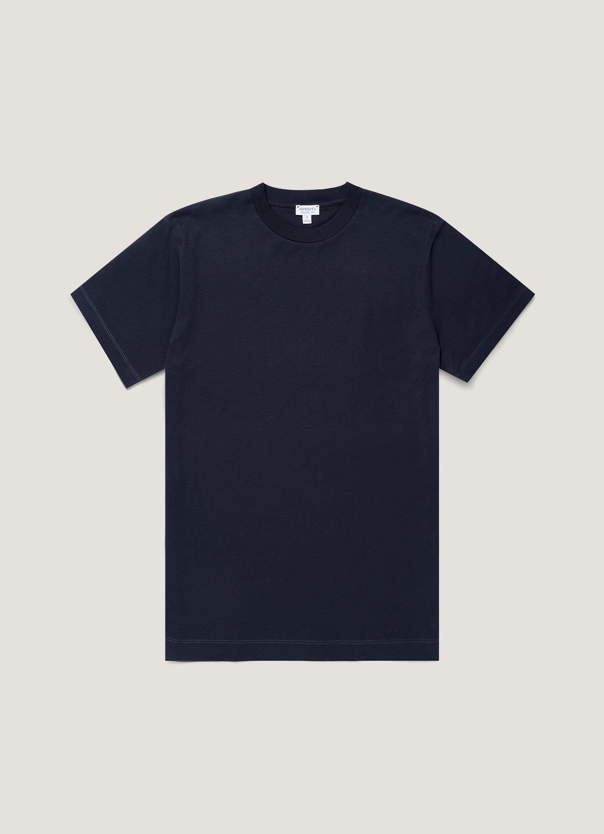 Men's Brushed Cotton T-shirt in Midnight Navy