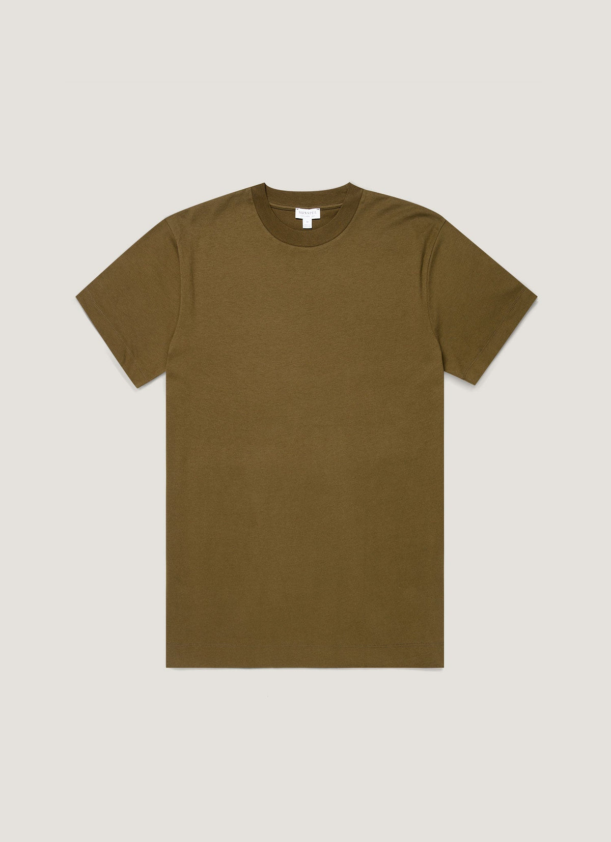 Men's Brushed Cotton T-shirt in Loden Green