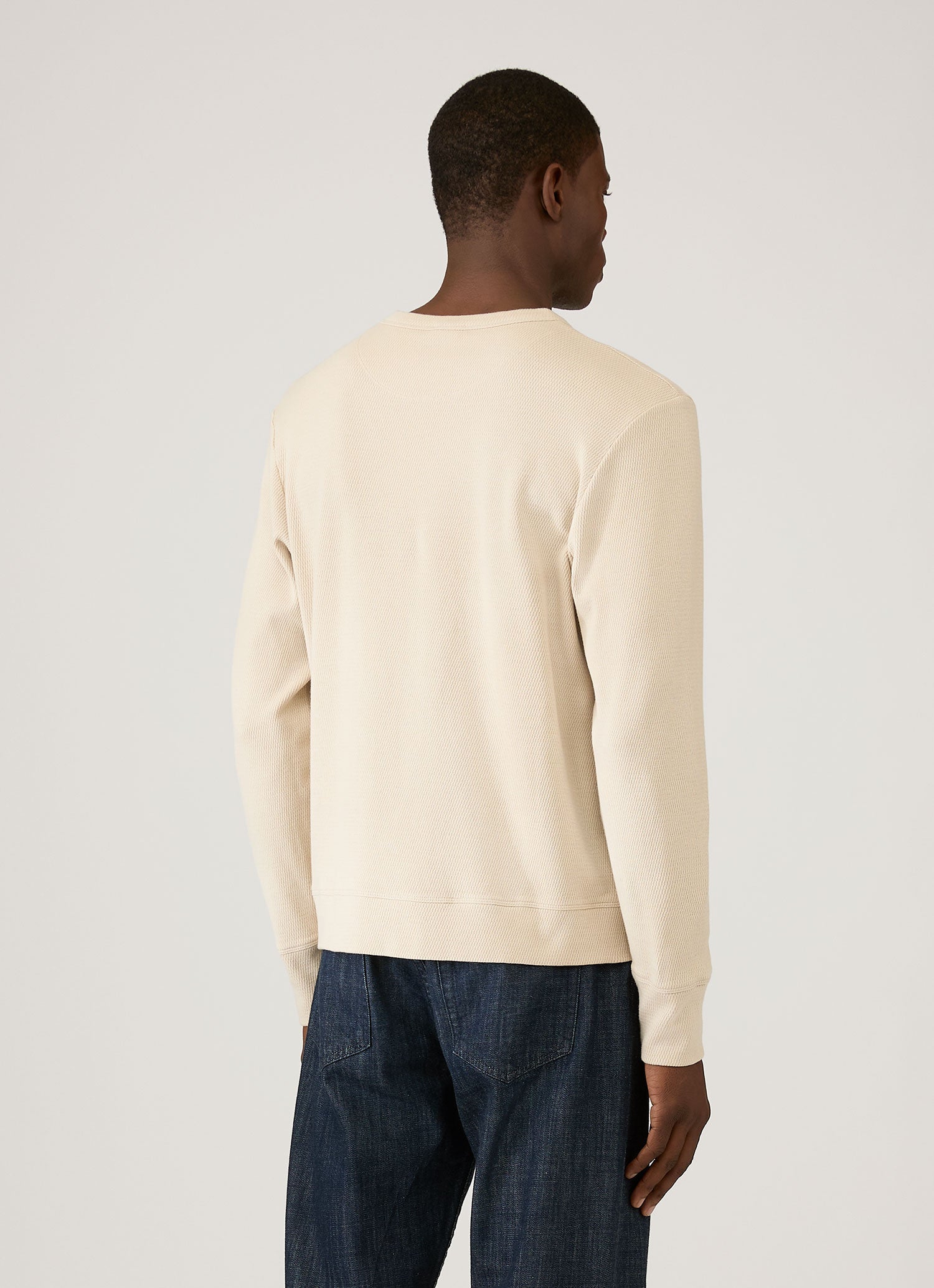 Men's Long Sleeve Cellulock Crew Neck in Hazelwood