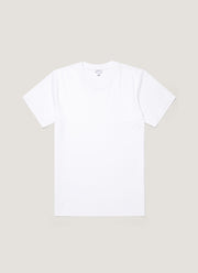 Men's Silk Cotton Cashmere T-shirt in White