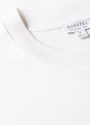 Men's Silk Cotton Cashmere T-shirt in White