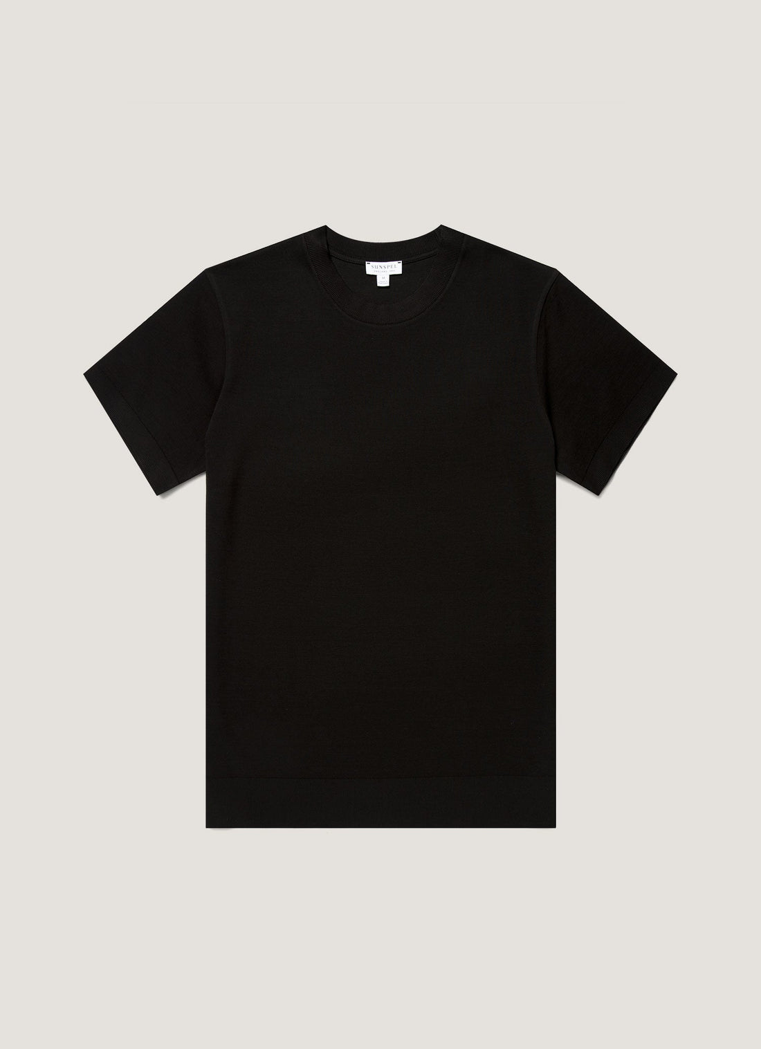 Men's Cotton Piqué T-shirt in Black
