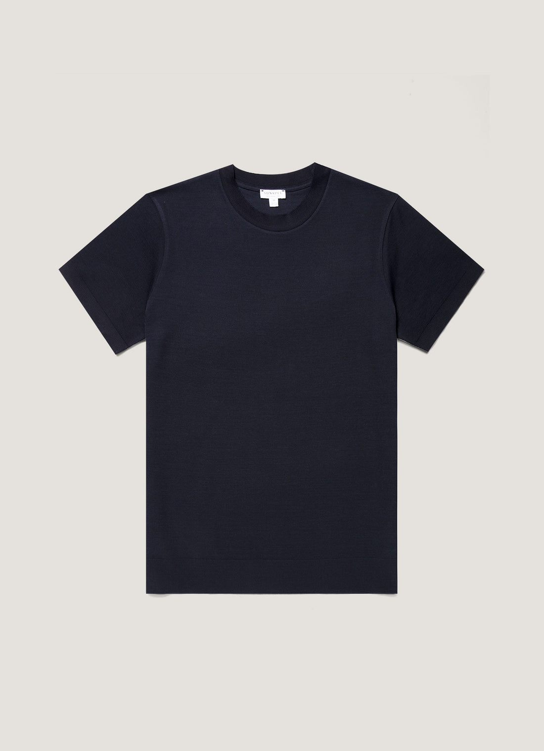 Men's Cotton Piqué T-shirt in Midnight Navy