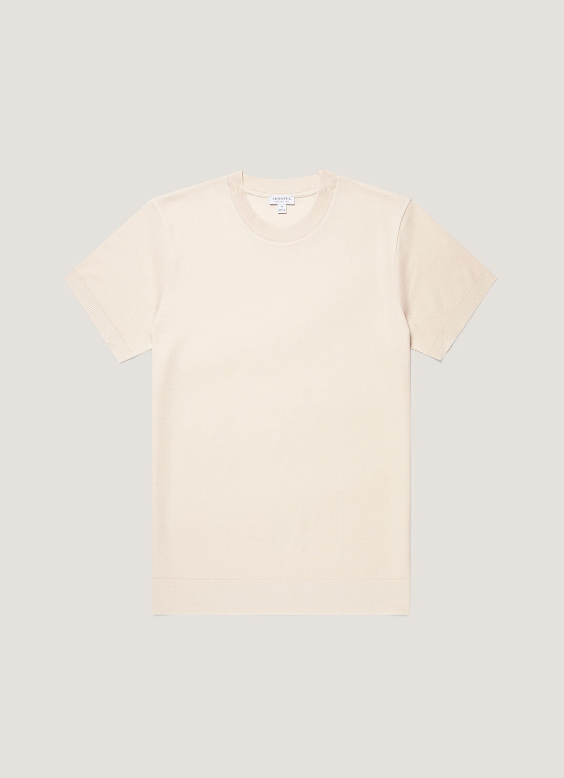 Men's Cotton Piqué T-shirt in Swansdown
