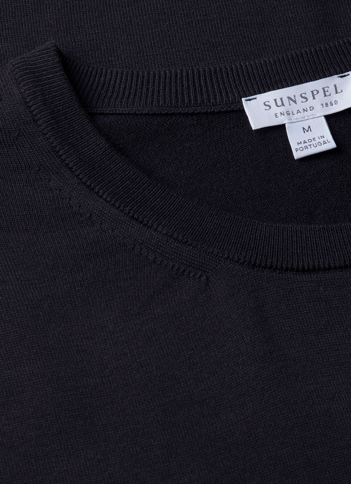 Men's Sea Island Cotton Knit T-shirt in Light Navy