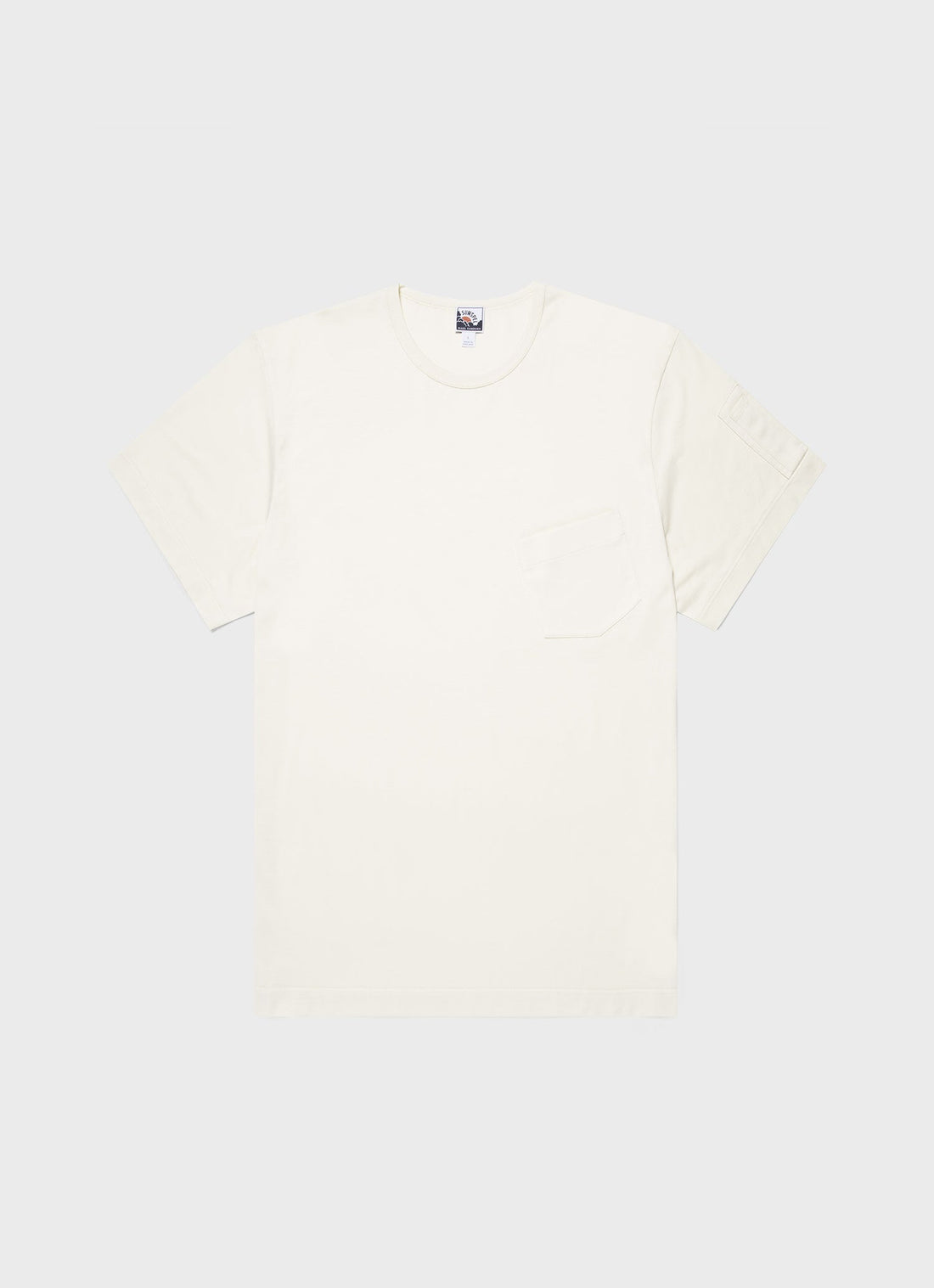 Men's Sunspel x Nigel Cabourn T-shirt in Stone White