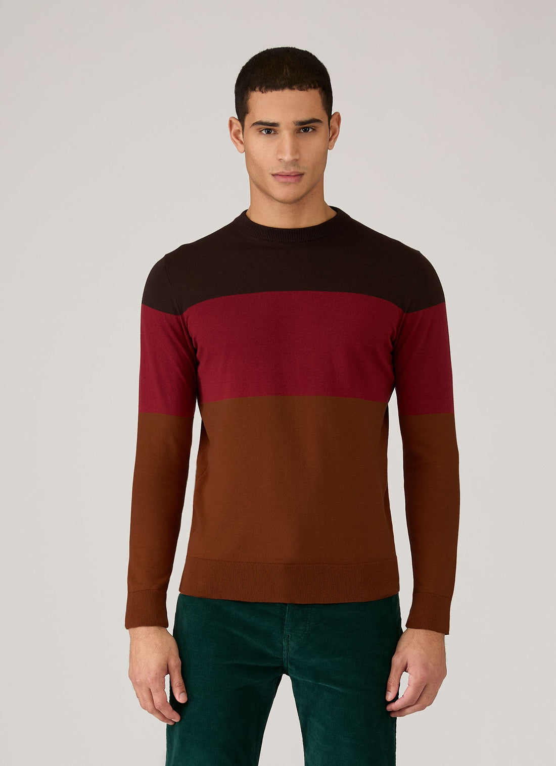 Men's Sunspel x Paul Weller Jumper in Dark Brown