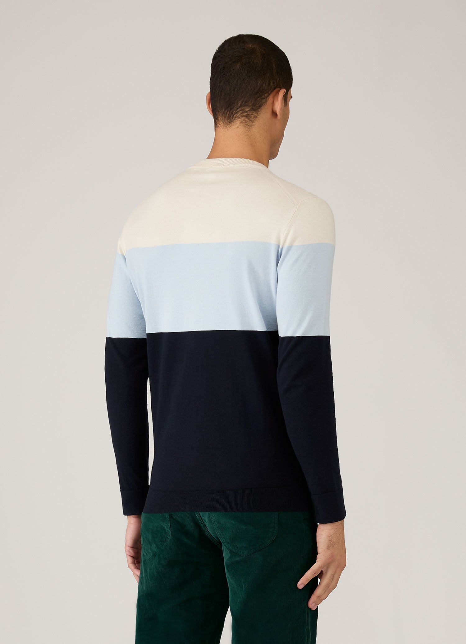 Men's Sunspel x Paul Weller Jumper in Vintage Blue
