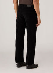 Men's Sunspel x Paul Weller Corduroy Trouser in Black