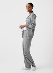 Women's Cashmere Zip Hoody in Grey