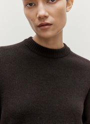 Women's Lambswool Jumper in Truffle