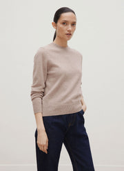 Women's Cashmere Jumper in Mink