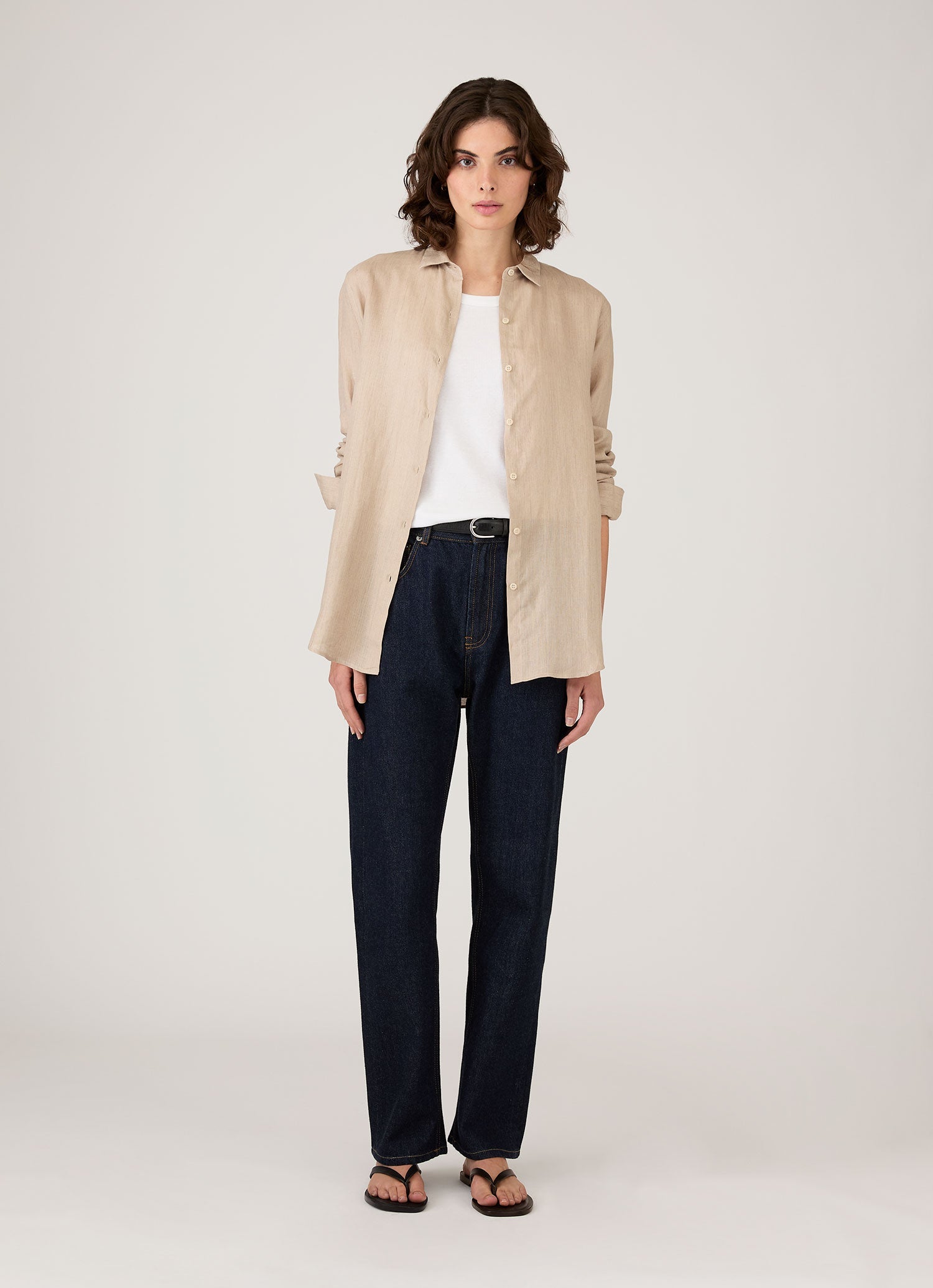 Women's Linen Shirt in Hazelwood