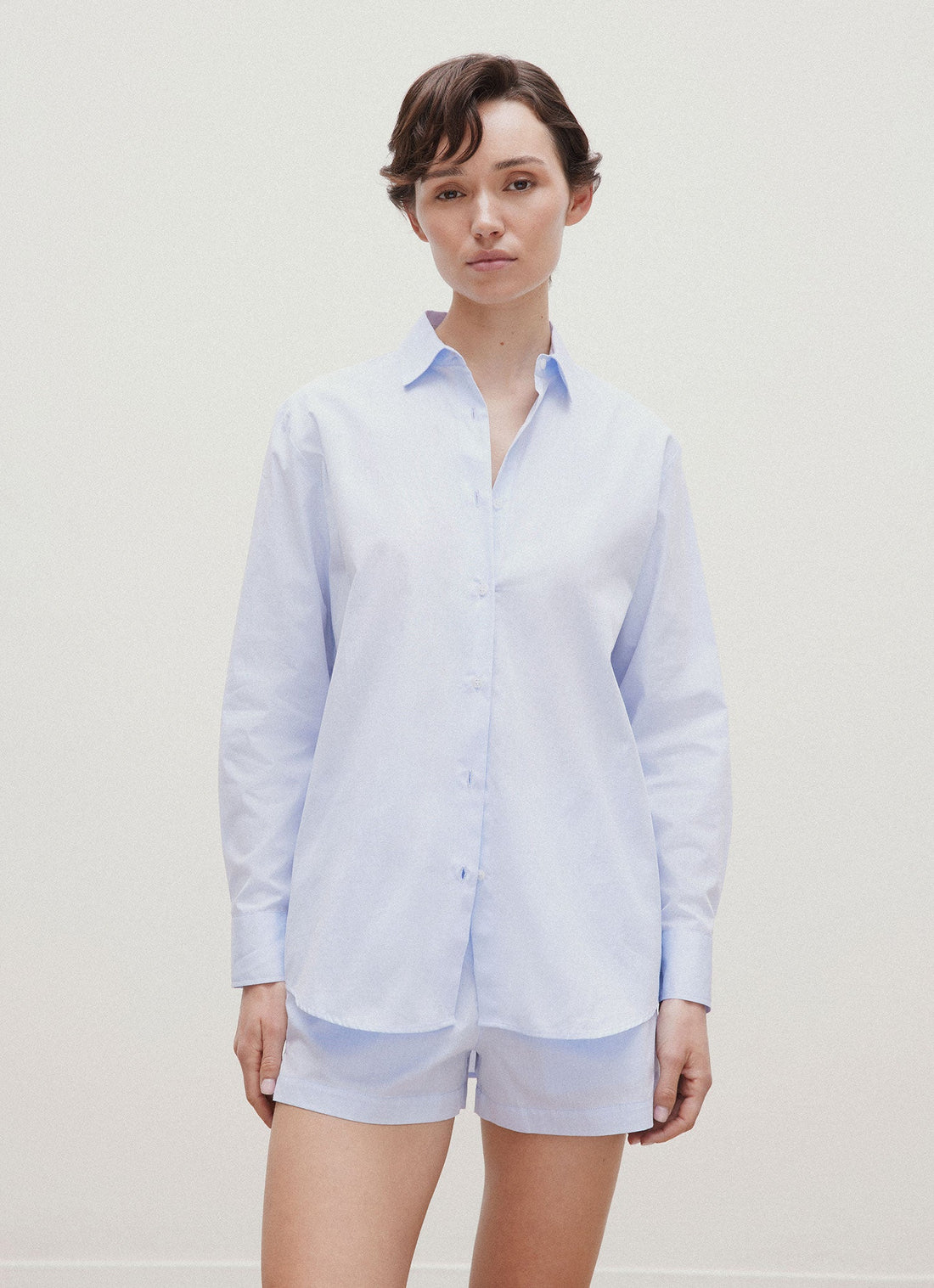 Chemise en popeline à la coupe ample