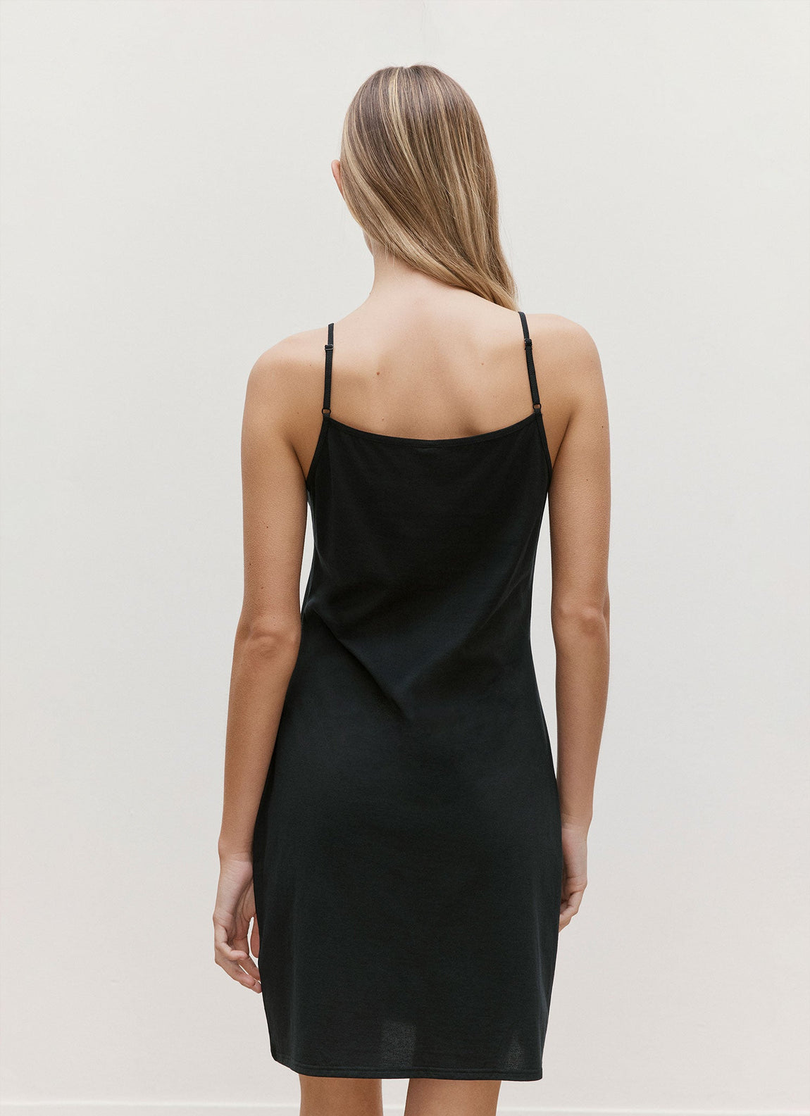Women's Cotton Slip in Black