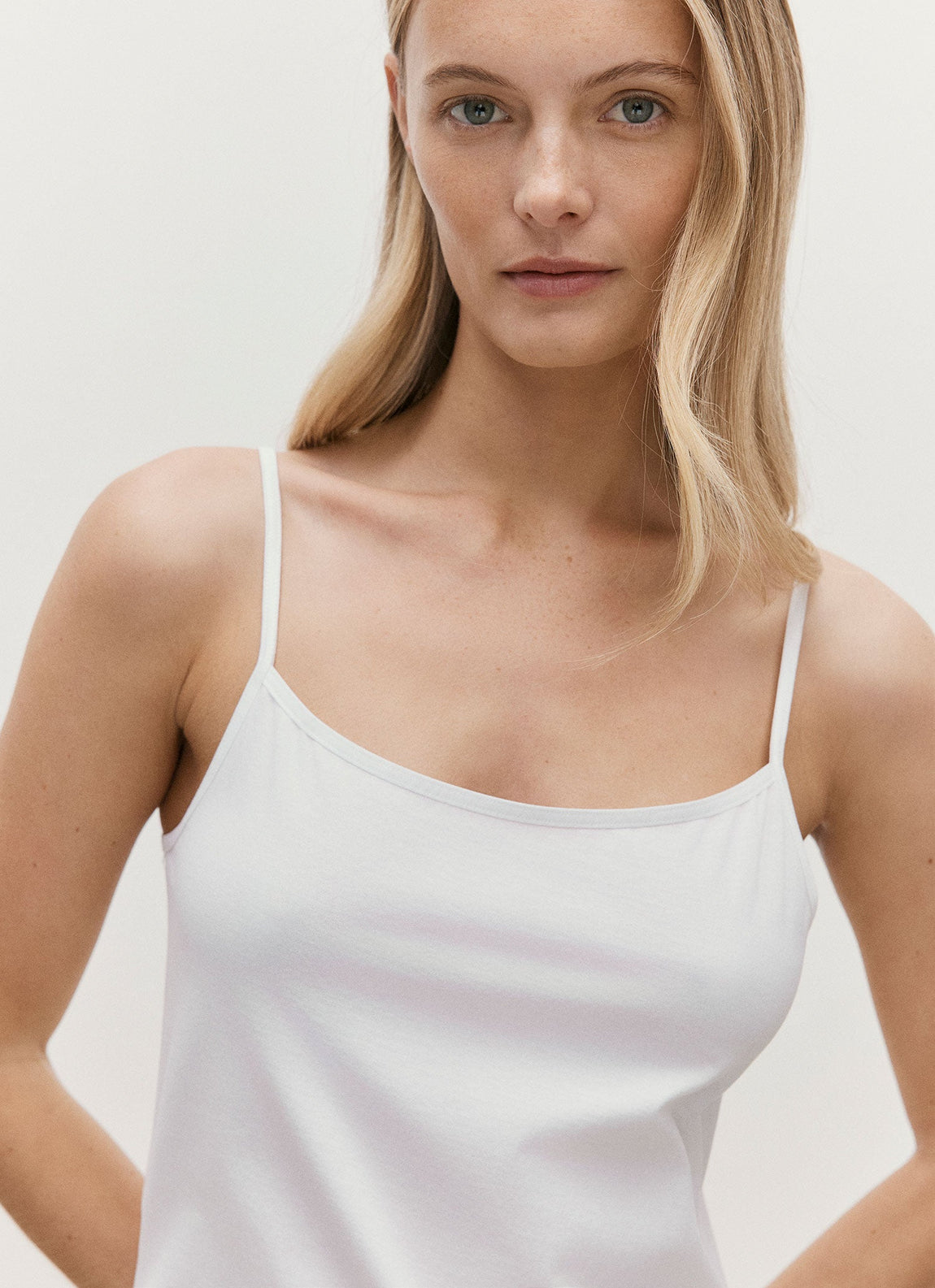 Women's Cotton Slip in White