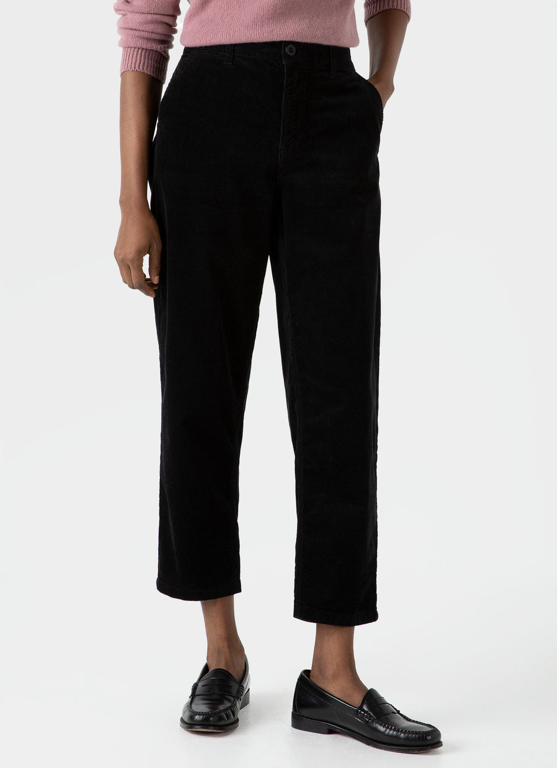 Women's Corduroy Trouser in Black