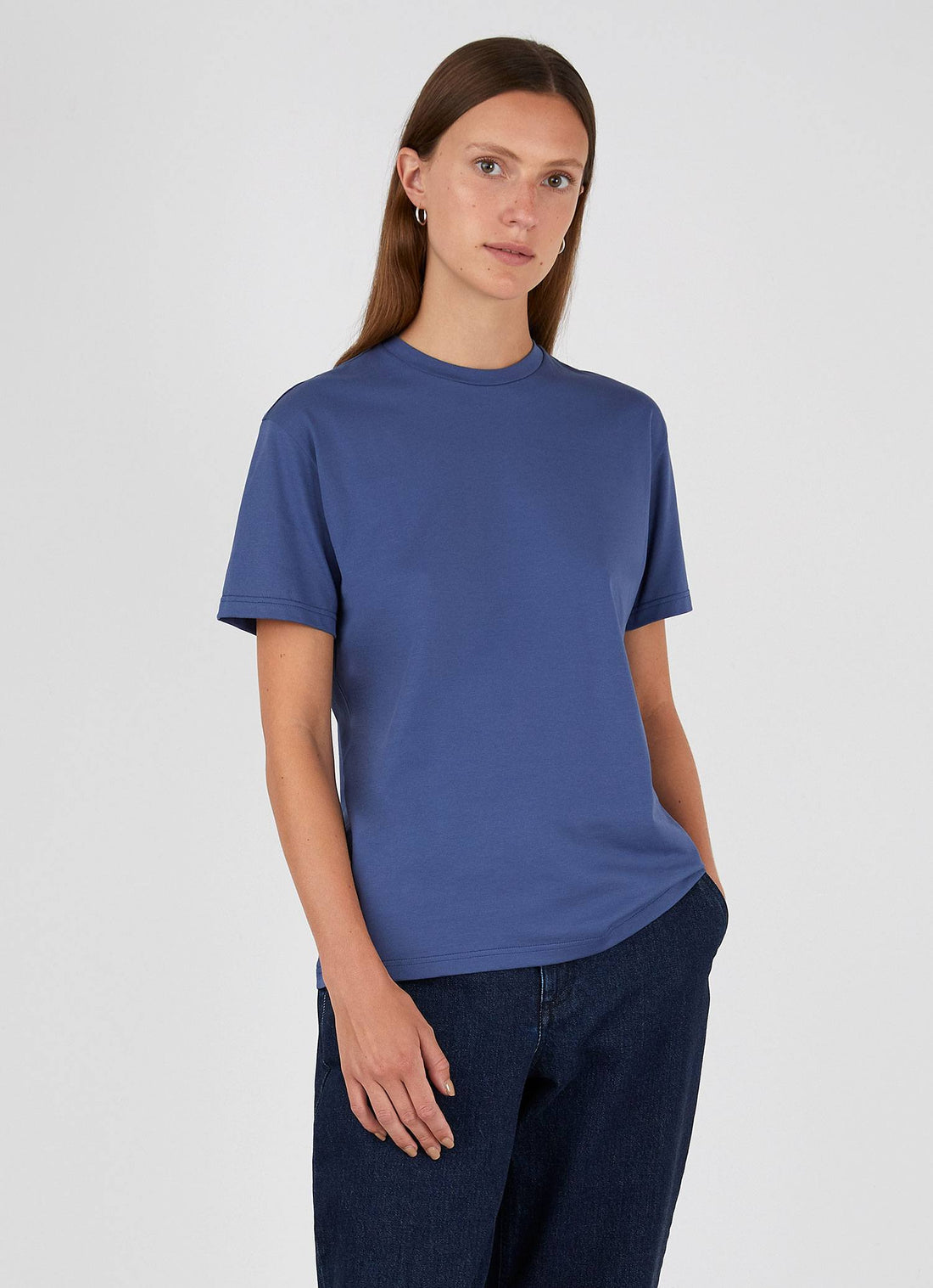 Women's Boy Fit T-shirt in Atlantic Blue