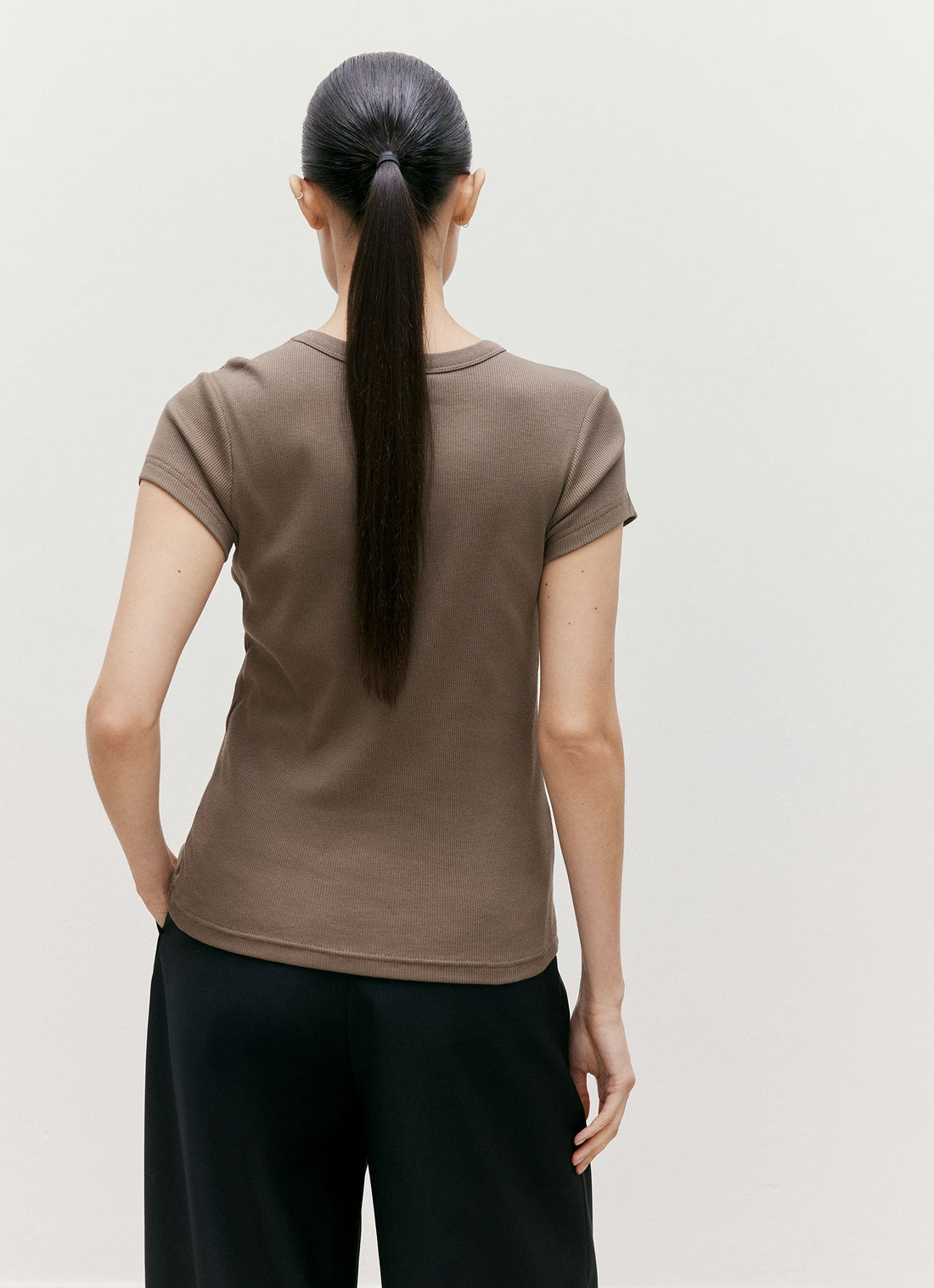 T-shirt côtelé