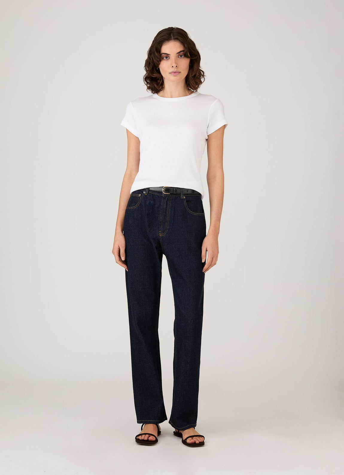 Women's Ribbed T-shirt in White