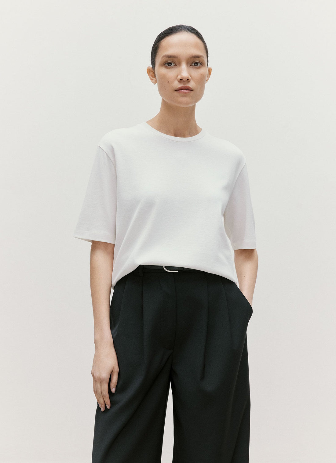 T-shirt en coton et soie