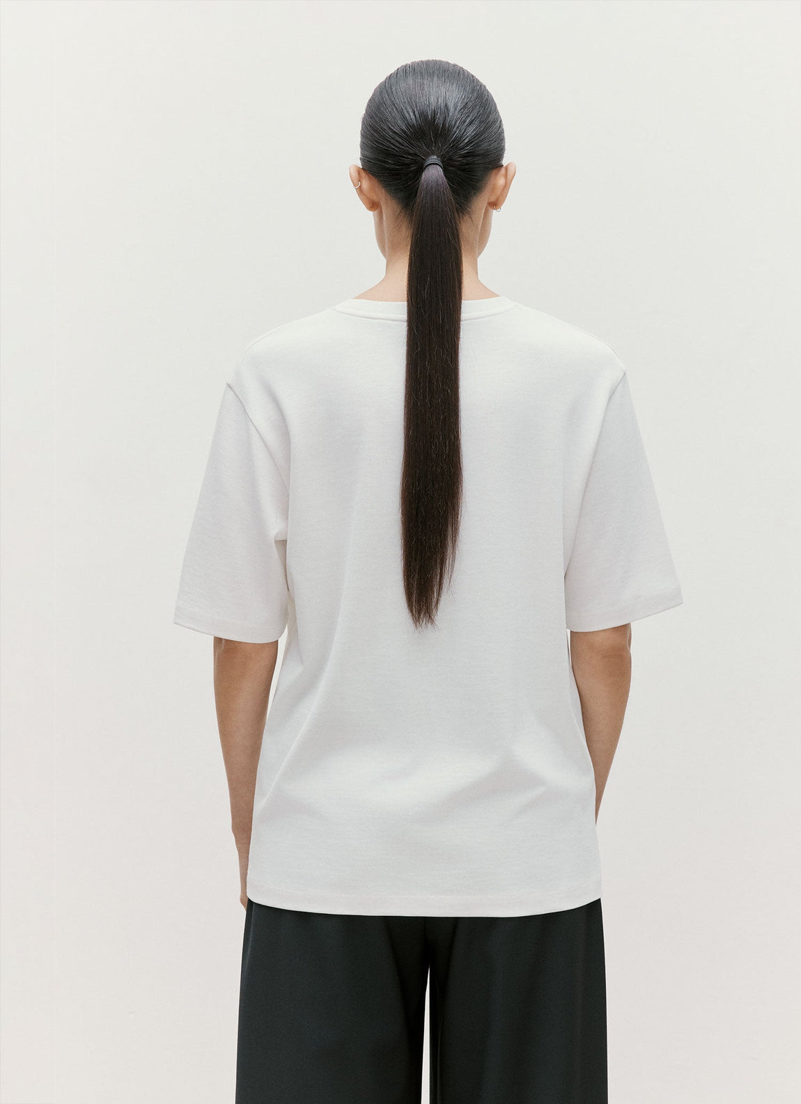 Women's Silk Cotton T-shirt in White