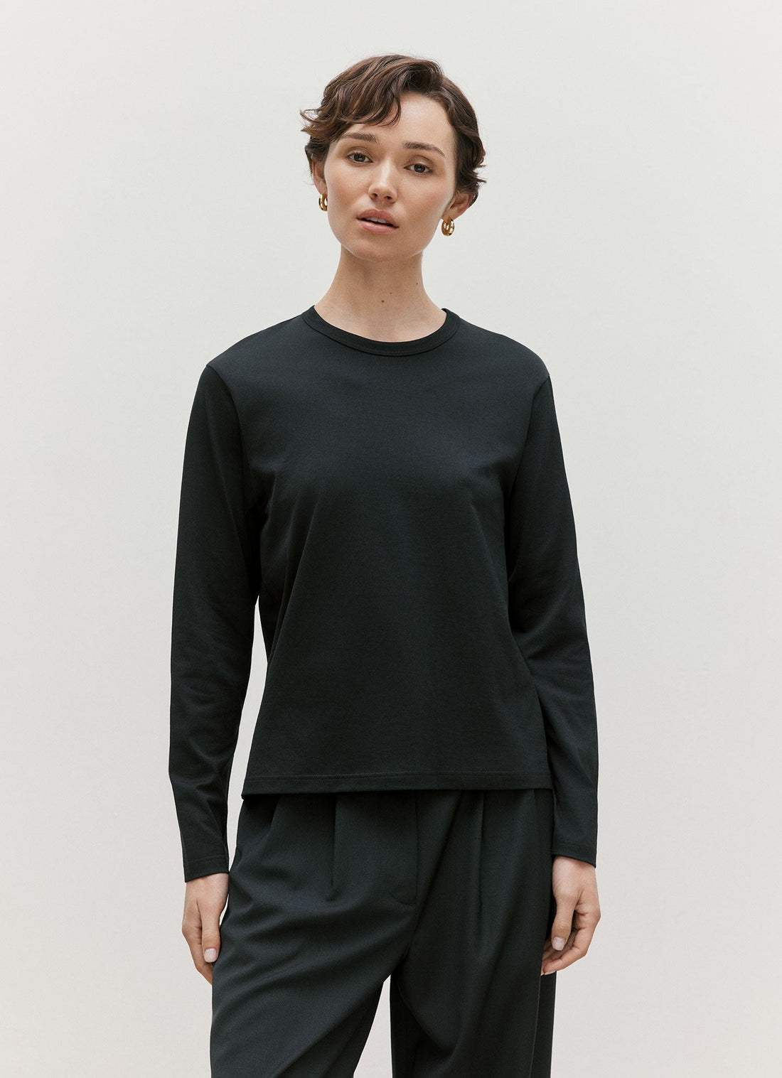 T-shirt à coupe décontractée à manches longues