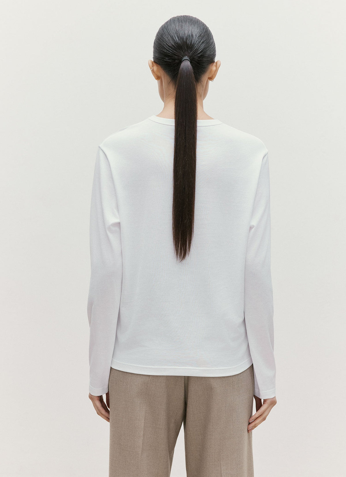 Women's Long Sleeve Everyday T-shirt in White